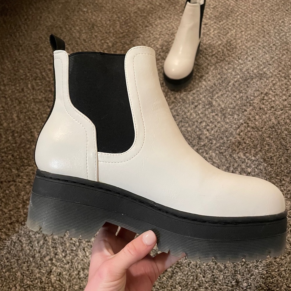 White Platform Boots